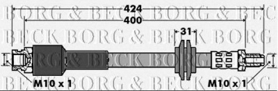 BORG & BECK bbh7426 -  Тормозной шланг